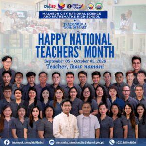 Malabon City National Science and Mathematics High School Celebrated World Teachers’ Month! – Copy – Copy